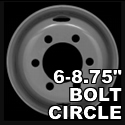 Heavy Duty Truck and Trailer Wheels using a 6-8.75" Bolt Circle