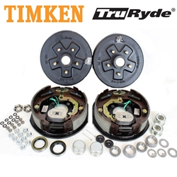5-4.5" Bolt Circle 3,500 lbs. TruRyde® Trailer Axle Electric Brake Kit With Timken Bearings