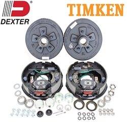Dexter® 5-4.5" Bolt Circle 3,500 lbs. Trailer Axle Electric Brake Kit With Timken Bearings