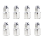 8-PACK Chrome Plated ABS Nut Cover - 000078X8