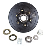 TruRyde® 6-5.5" Bolt Circle Trailer Hub/Drum with Parts for a 5,200 lbs. Trailer Axle - 13HLB3E