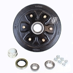 TruRyde® 6-5.5" Bolt Circle Trailer Hub/Drum with Parts for a 3,500 lbs. Trailer Axle - 655LB3E