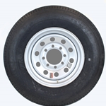 16" Silver Modular and Radial Tire ST23580R16E with an 8-6.5" Bolt Circle - 128702GCCWT52-PMK
