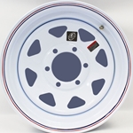 16"x6" White Spoke Trailer Wheel, 6-5.5" Bolt Circle - 128699