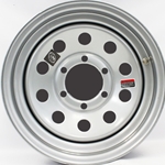 16"x6" Silver Modular Trailer Wheel 6-5.5" Bolt Circle - 128700GCC