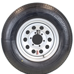 15" Silver Modular Wheel and Radial Tire ST22575R15E with a 6-5.5" Bolt Circle - 128698GCCWT33R-PM