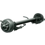 Dexter® 10,000 lbs. Electric Brake Trailer Axle with a 74" Track and 46" Spring Centers includes Fortress® Aluminum Oil Caps - 7618778