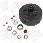 3K Trailer Axle Hub and Drum 5-4.50 Bolt Circle with E-Z Lube Grease Cap - K08-418-91