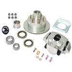 UFP Disc Brake Wheel End Kit, 6,000 lbs., Zinc Hub & Rotor, Zinc Caliper - K71-089-05