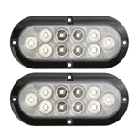 6” Oval Sealed LED Utility Light for Surface Mount Pair