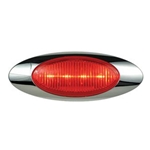 Millennium Series 6.5” Sealed LED Marker/Clearance Light Red - 00212309BK