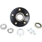 TruRyde® 5-5.5" Bolt Circle Trailer Hub with Parts including Timken® Bearings for a 3,500 lbs. Trailer Axle -555LB1E-TK