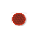 Red 3" Self Adhesive Round Reflector