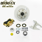 DeeMaxx® 5,200 lbs. Disc Brake Kit for One Wheel with Gold Zinc Caliper - DM52KGOLD