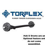 7,000 lb. #12 Dexter® Torflex® Rubber Torsion Suspension Trailer Axle Beam