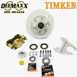 DeeMaxx® Pro 5,200 lbs. Disc Brake Kit for One Wheel with Gold Zinc Caliper - DM52KGOLD-TK