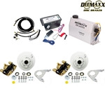 MAXX KIT Electric Over Hydraulic 3,500 lbs. Disc Brake Kit for One Axle with Gold Zinc Caliper - DMK35IG1