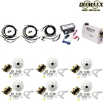 MAXX KIT Electric Over Hydraulic 3,500 lbs. Disc Brake Kit for a Triple Axle with Gold Zinc Caliper and TruRyde® Bearings - DMK35IG3