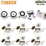 MAXX KIT Electric Over Hydraulic 3,500 lbs. Disc Brake Kit for a Triple Axle with Gold Zinc Caliper and Timken® Bearings - DMK35IG3-TK
