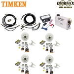 MAXX KIT Electric Over Hydraulic 5,200 lbs. Disc Brake Kit for a Tandem Axle with MAXX Caliper and Timken® Bearings -DMK52IM2-TK