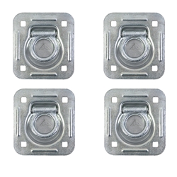 Pack of four 2,000 lbs. Recessed d-rings - B801AX4
