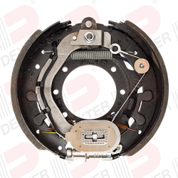 12 1/4" x 5" electric forward self-adjust brake assembly (15K) Left Hand - K23-446-00