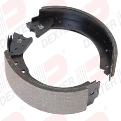 Replacement Left Hand Electric Brake Shoe Kit for Dexter® 12 1/4" x 2 1/2" 7,200 lbs. Trailer Axle with a Cast Backing Plate - K71-497-00