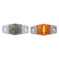 Clear Lens Mini Sealed Amber LED Horizontal-Vertical Marker/Clearance Light - MCL99AC1B