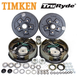 5-5" Bolt Circle 3,500 lbs. TruRyde® Trailer Axle Self-Adjusting Electric Brake Kit with Timken® Bearings - BK550ELEAUTO-TK