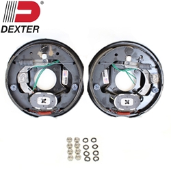 Pair of Dexter® 10" x 2 1/4" Electric Brake Assemblies for 3,500 lbs. Trailer Axles - 23158-DB