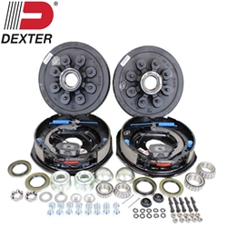 Dexter® 8-6.5" Bolt Circle 7,000 lbs. Trailer Axle Electric Brake Kit - BK42865ELE-DB
