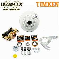 DeeMaxx® Pro 3,500 lbs. Disc Brake Kit for One Wheel with Gold Zinc Caliper - DM35KGOLD-TK